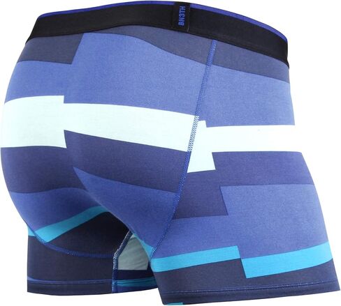 BN3TH Men's Classic Trunk Athletic Boxers - Breathable and Anti-Chafing Underwear with Our Patented Three-Dimensional MyPakage Pouch, Rainbows-Dark Navy, Large in Kuwait