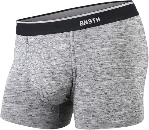 BN3TH Men's Classic Trunk Athletic Boxers - Breathable and Anti-Chafing Underwear with Our Patented Three-Dimensional MyPakage Pouch, Rainbows-Dark Navy, Large in Kuwait
