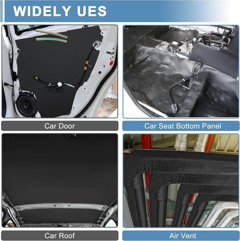 ACROPIX 394mil 10mm 16sqft Universal Sound Deadener Mat 59.8" x 39.4" Closed Cell Foam Heat Shield Material for Car Boat Hood Engine Black - Pack of 1 in Saudi Arabia