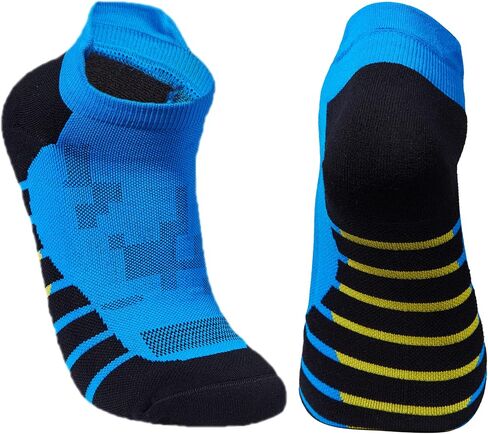 Men's 5-Pack Black Anti Odor Quick Dry Sweat Resist Padded Low Cut Compression Running Socks,Size 7-12 in Kuwait