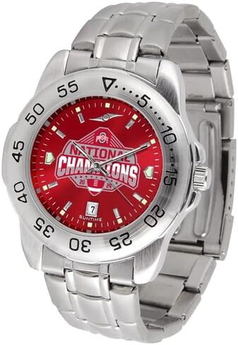 SunTime Men's Sport Steel Anochrome Watch - NC State Wolfpack in Kuwait