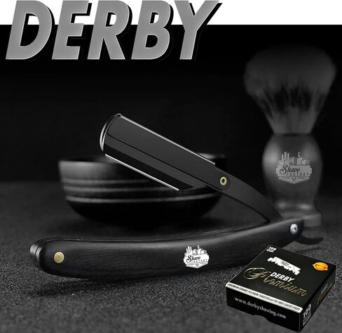 Derby Premium Single Edge Razor Blades, Razor Blades, Single Edge, Ultra Sharp, Chromium - Ceramic - Platinum - Tungsten and Polymer Coated Edges (3) in Kuwait