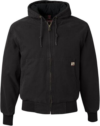 DRI Duck Men's 5020 / 5020T Cheyenne Hooded Boulder Cloth™ Zip Up Work Wear Jacket with Tricot Quilt Lining in Kuwait