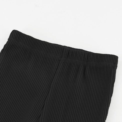 ACESTAR Girls Ribbed Knit Bell Bottom Pants Toddler Elastic Waist Ruffle Leggings Flared Pants (2-10 Years) in Saudi Arabia