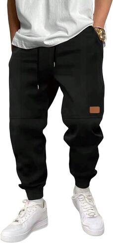 ZAFUL Printed Sweatpants for Men Casual Joggers Graphic Drawstring Sweat Pants Stretch Loose Solid Athletic Pants in Saudi Arabia