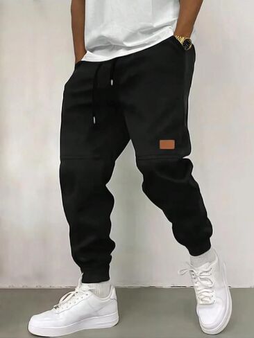 ZAFUL Printed Sweatpants for Men Casual Joggers Graphic Drawstring Sweat Pants Stretch Loose Solid Athletic Pants in Saudi Arabia
