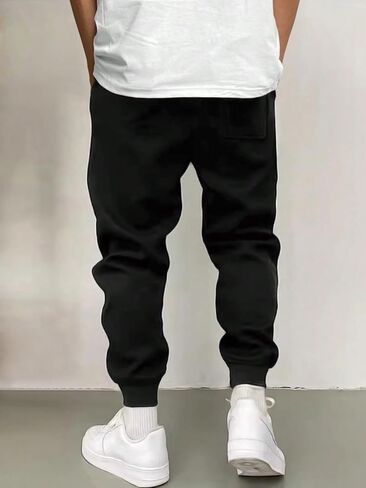 ZAFUL Printed Sweatpants for Men Casual Joggers Graphic Drawstring Sweat Pants Stretch Loose Solid Athletic Pants in Saudi Arabia