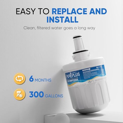 PUREPLUS DA29-00003G NSF 53&42 Certified Water Filter Replacement for Samsung DA29-00003B Aqua-Pure Plus DA29-00003A,DA20-00003G,HAFCU1,DA29-00003F,RFG297AARS,RFG237AARS,RSG257AARS Refrigerator, 3Pack in Kuwait