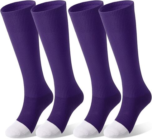 Zhanmai 2 Pairs Youth Baseball Softball Socks Sport Tube Socks for Girls Boys in Saudi Arabia