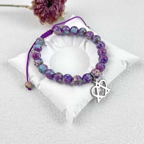 Natural Stone Adoption Bracelet Adoption Jewelry with Adoption Symbol Adoption Day Gifts for Adoptive Parents Gotcha Day Gift, Thank You Gifts in Saudi Arabia