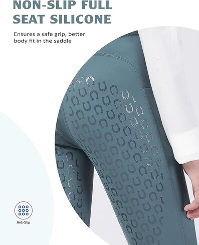 Harrison Howard Girls Riding Pants with Pockets & Belt Loops Full Seat Riding Tights for Girls in Saudi Arabia