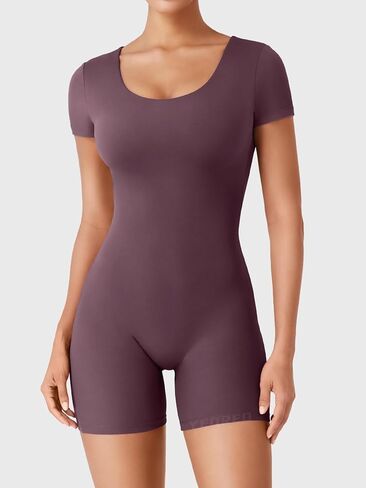 YEOREO One Piece Workout Jumpsuits Rompers For Women Xylia U Neck Sexy Backless Bodysuit Hidden Scrunch Butt Jumpsuit in Saudi Arabia
