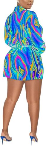 Glozeplus Women Sexy قطعة واحدة عميقة الخامس العنق المطبوعة in Kuwait