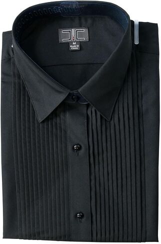 Chef Code Men's Tuxedo Shirt with 1/4" Pleats and Point Collar in Kuwait