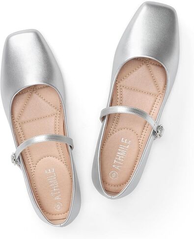 ATHMILE Mary Jane Shoes Women Ballet Flats Shoes for Women Slip on Comfortable Dressy Adjustable Strap for Work Office Business Casual in Kuwait