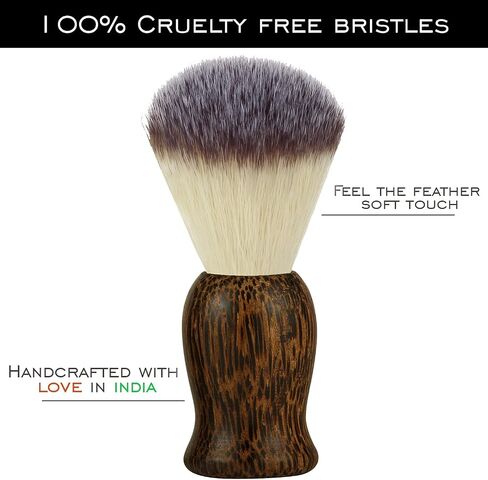 RUBAB MEN Shaving Brush for Men |Panther Edition| Super Soft Cruelty Free Bristles & Premium Ergonomic Handle For A Perfect Start To Your Day in Saudi Arabia