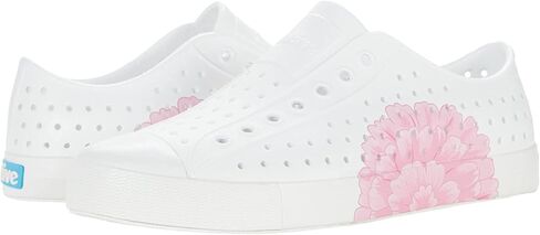 Native Shoes Jefferson Print Sneakers for Men, and Women - EVA Upper with Perforation Detailing, Slip-On Style, and Rubber Toe Soy Beige/Shell White/Multi Mosaic Men's 6, Women's 8 Medium in Saudi Arabia