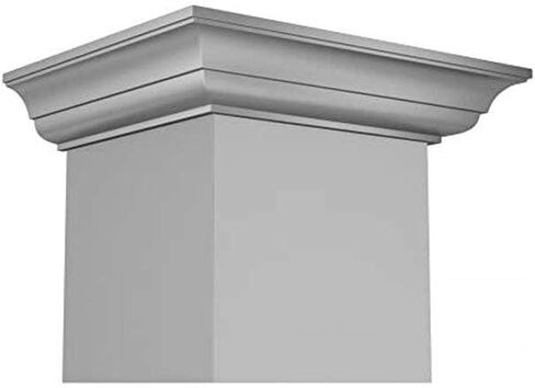 ZLINE 30" Convertible Vent Wall Mount Range Hood in Stainless Steel & Glass with Crown Molding (KZCRN-30) in Saudi Arabia