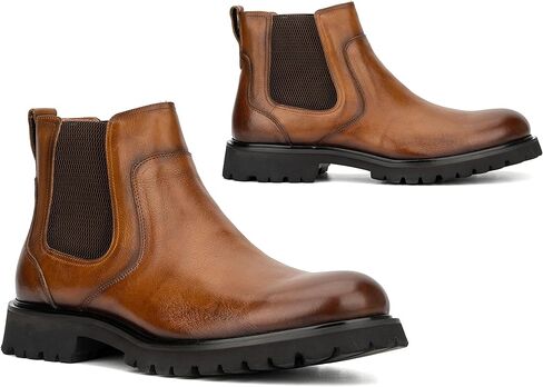 Vintage Foundry Co. Men's Charles, Chelsea Boots, Round Toe, Rubber Outsole in Kuwait