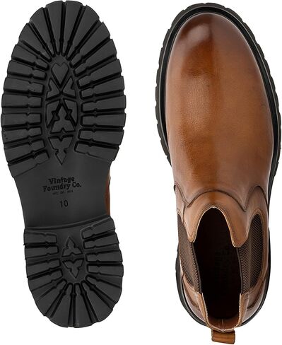 Vintage Foundry Co. Men's Charles, Chelsea Boots, Round Toe, Rubber Outsole in Kuwait