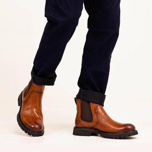 Vintage Foundry Co. Men's Charles, Chelsea Boots, Round Toe, Rubber Outsole in Kuwait