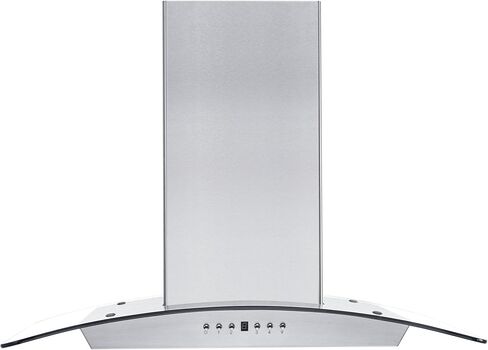 ZLINE 30" Convertible Vent Wall Mount Range Hood in Stainless Steel & Glass with Crown Molding (KZCRN-30) in Kuwait