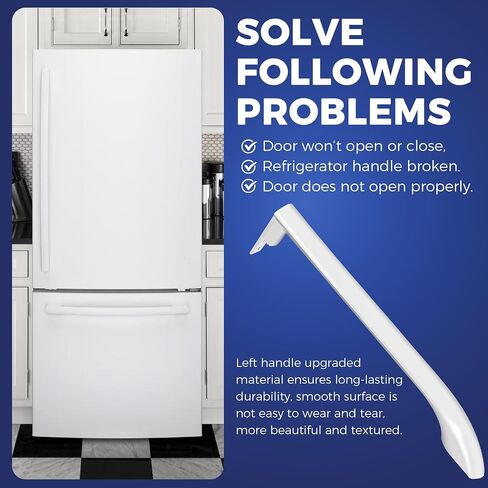 5304486359 Refrigerator Door Handle Replace 5304506469 5304504507 5304497105 AP6036330 242059504 Left Freezer Side Door Handle FFTR1814QW4A FFTR1821QW0 FFTR1821QW1 FFTR1814QW3 LFTR1814LWK LFHT1831QP2 in Kuwait