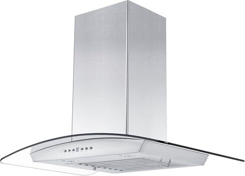 ZLINE 30" Convertible Vent Wall Mount Range Hood in Stainless Steel & Glass with Crown Molding (KZCRN-30) in Kuwait