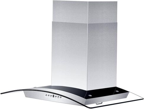 ZLINE 30" Convertible Vent Wall Mount Range Hood in Stainless Steel & Glass with Crown Molding (KZCRN-30) in Kuwait