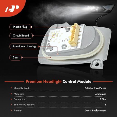 A-Premium Front Daytime Running Module متوافقة مع Audi A3 ، A3 Quattro ، RS3 ، S3 ، 2017 2018 2019 2020 in Saudi Arabia