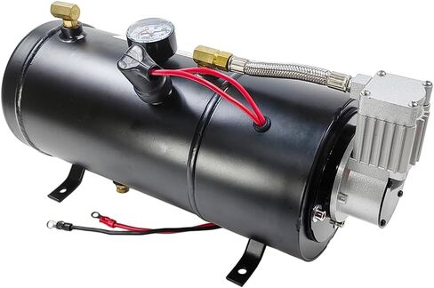 MAX 150PSI DC 12V ضاغط الهواء مع 3 لتر خزان 0.8 جالون | تناسب إطارات قطار الشاحنات في القطار | ضاغط الهواء المنفي in Kuwait
