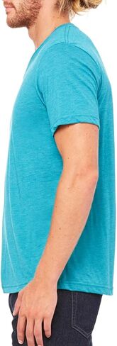 Men's Triblend V-Neck Tee (Green TriBlend) (Medium) in Saudi Arabia