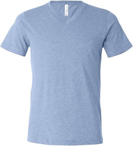 Men's Triblend V-Neck Tee (Green TriBlend) (Medium) in Saudi Arabia