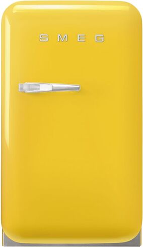 Smeg FAB5ULWH3 16" 50's Retro Style Series Compact Cooler with 1.5 cu. ft. Capacity Absorption Cooling Automatic Defrost LED Interior Lighting and Adjustable Shelves White, Left Hand Hinge in Kuwait