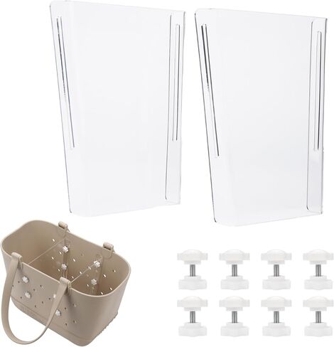 Acrylic Topper Tray for Large And X-Large Simple Modern Tote Bag - High Transparency On Top Table Tray, Waterproof & Sandproof, Essential Accessory for Simple Modern Beach Bags in Kuwait
