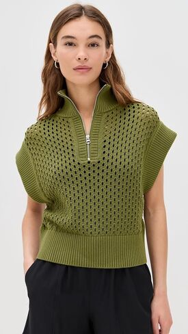 Varley Women's Gaines Half Zip Knit Sweater in Saudi Arabia