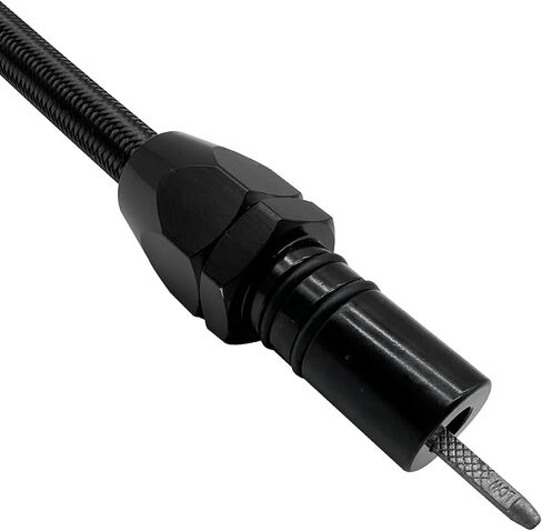 HAHAHA Short Stainless Steel 4L60E Transmission Dipstick - 16.5" Bellhousing Mount Compatible with Chevy/GM TH-700R4 & 4L60E (Black) in Saudi Arabia