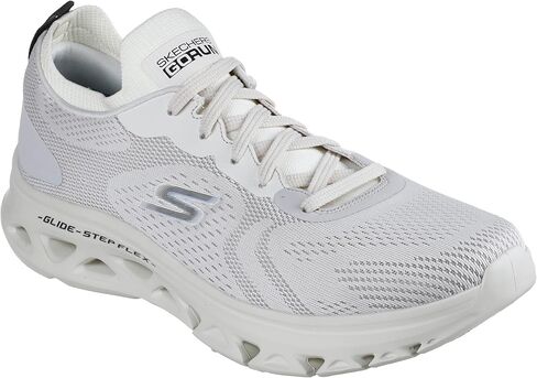 Skechers Men's GOrun Glide-Step Flex-Athletic Workout Running Walking Shoes with Air Cooled Foam Sneaker, Black/Lime, 7.5 X-Wide in Saudi Arabia