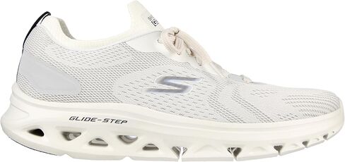 Skechers Men's GOrun Glide-Step Flex-Athletic Workout Running Walking Shoes with Air Cooled Foam Sneaker, Black/Lime, 7.5 X-Wide in Saudi Arabia