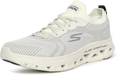 Skechers Men's GOrun Glide-Step Flex-Athletic Workout Running Walking Shoes with Air Cooled Foam Sneaker, Black/Lime, 7.5 X-Wide in Saudi Arabia
