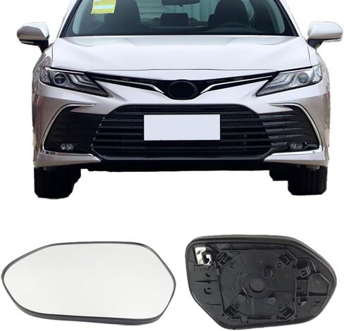 Driver Side Mirror Replacement Glass for TOYOTA Corolla 2020-2024,Camry 2018-2024,Prius 2016-2022,Backing Plate Power Heated Left Side Mirror Glass for TOYOTA Camry,Corolla,Prius ﻿ in Kuwait
