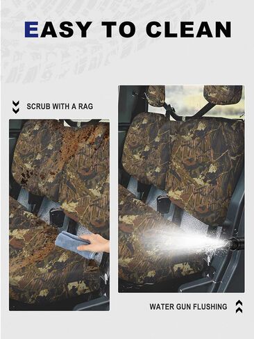غطاء مقعد CAMO UTV ، مجموعة غطاء مقعد مدافع عن الخدش متوافقة مع 2016-2025 CAN AM DEFENDER PROK in Kuwait
