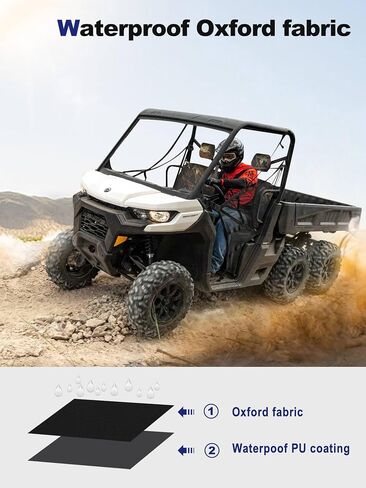 غطاء مقعد CAMO UTV ، مجموعة غطاء مقعد مدافع عن الخدش متوافقة مع 2016-2025 CAN AM DEFENDER PROK in Kuwait