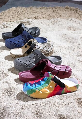 KingSize Men's Wide Width Extra Wide Adjustable Strap Rubber Clog in Saudi Arabia