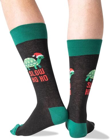 جوارب Cabin Fair Isle Boot Crew للرجال من Hot Sox، عبوة زوج واحد، Cabin Fair Isle (رمادي)، مقاس الحذاء الرجالي: 6.5-12 in Kuwait