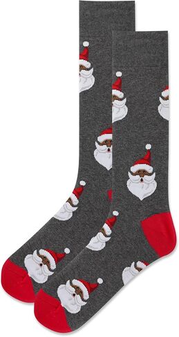 جوارب Cabin Fair Isle Boot Crew للرجال من Hot Sox، عبوة زوج واحد، Cabin Fair Isle (رمادي)، مقاس الحذاء الرجالي: 6.5-12 in Kuwait
