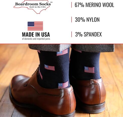 Boardroom Socks Men's Over the Calf Merino Wool Patterned Dress Socks (Navy W/Orange Dots, Charcoal W/Pink Dots, Black W/Red Dots) in Kuwait