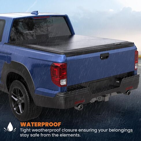 Soft Roll Up Truck Bed Cover Compatible for 2017-2025 Honda Ridgeline w/o Roll Bar or Utility Track System | 5 FT Bed On Top 64 inch Vinyl Tonneau in Saudi Arabia