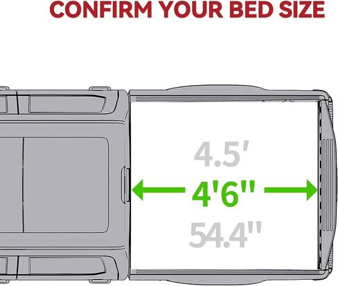 YITAMOTOR Hard Tri-fold Truck Bed Tonneau Cover Compatible with 2022 2023 2024 2025 Ford Maverick | 4.5' (54") Bed in Saudi Arabia