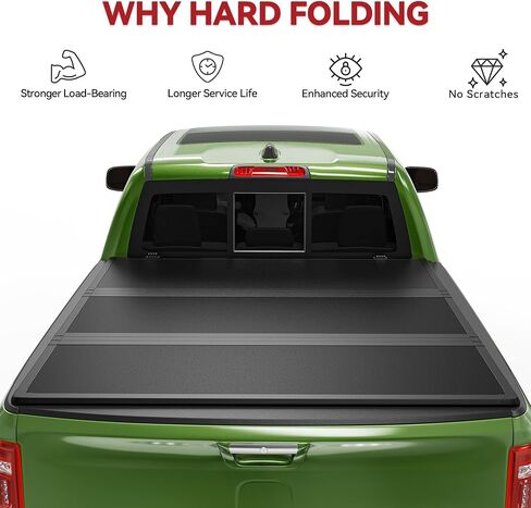 YITAMOTOR Hard Tri-fold Truck Bed Tonneau Cover Compatible with 2022 2023 2024 2025 Ford Maverick | 4.5' (54") Bed in Saudi Arabia